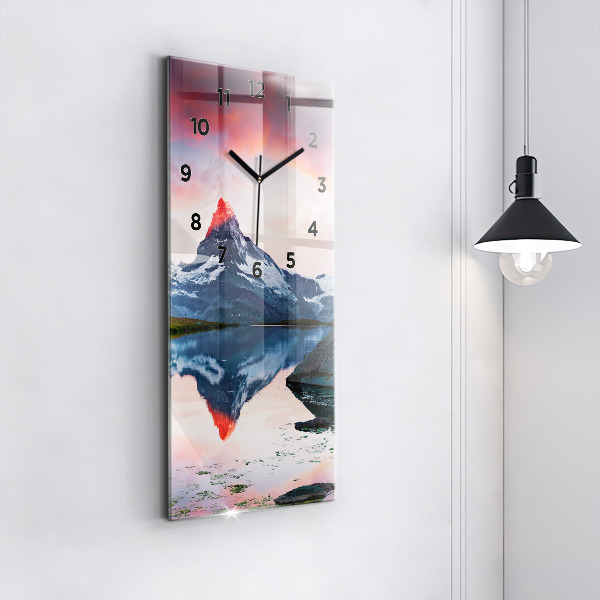 Reloj vertical Lago Stellisee Matterhorn - espejomat.es