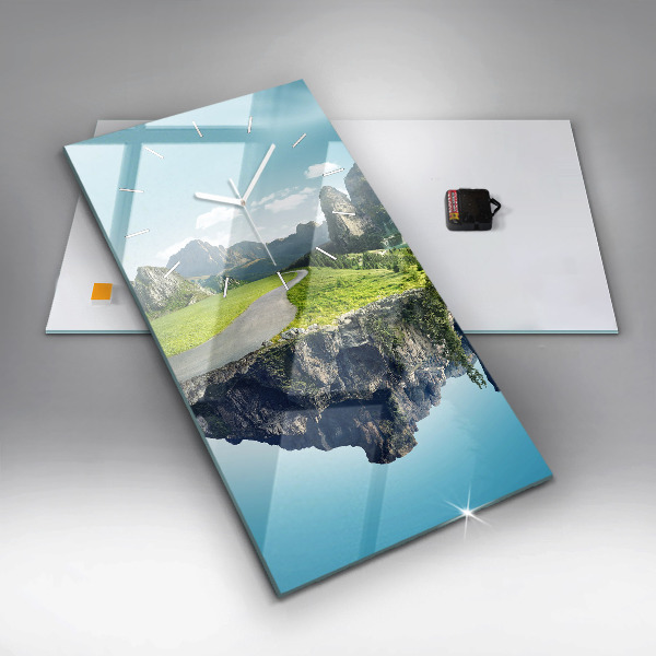 Reloj vertical Isla voladora - espejomat.es