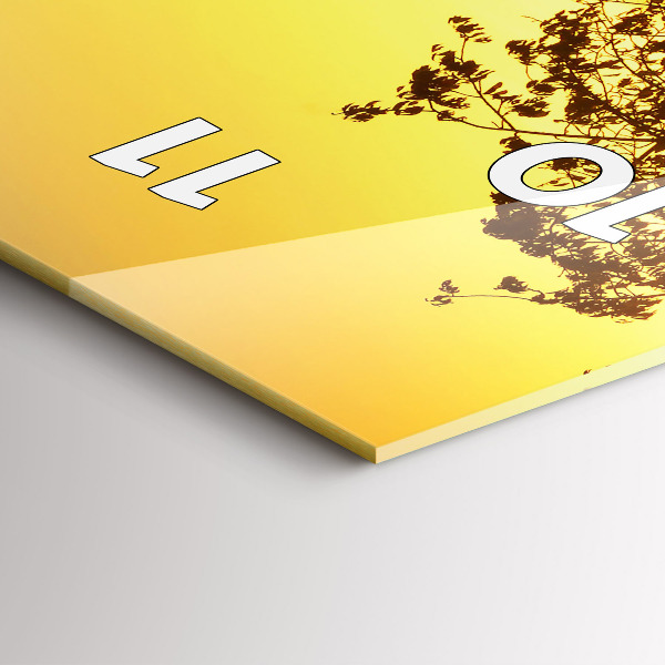 Reloj de cristal vertical Niebla al amanecer - espejomat.es