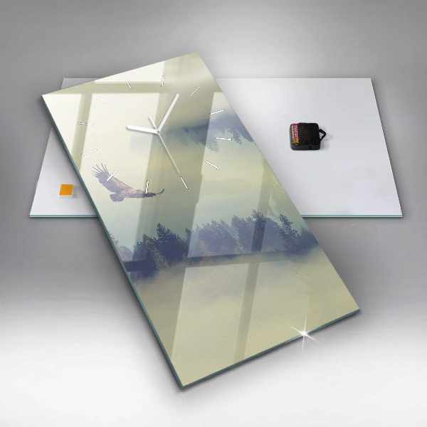 Reloj vertical Bosque brumoso Águila - espejomat.es