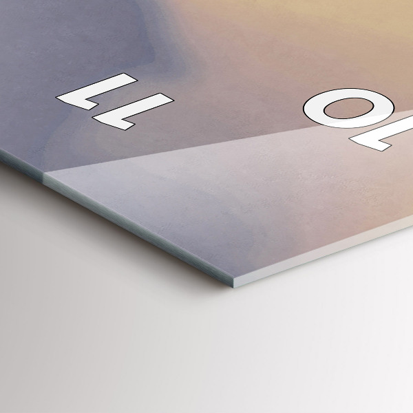 Reloj de cristal vertical Hombre en un viejo puente - espejomat.es