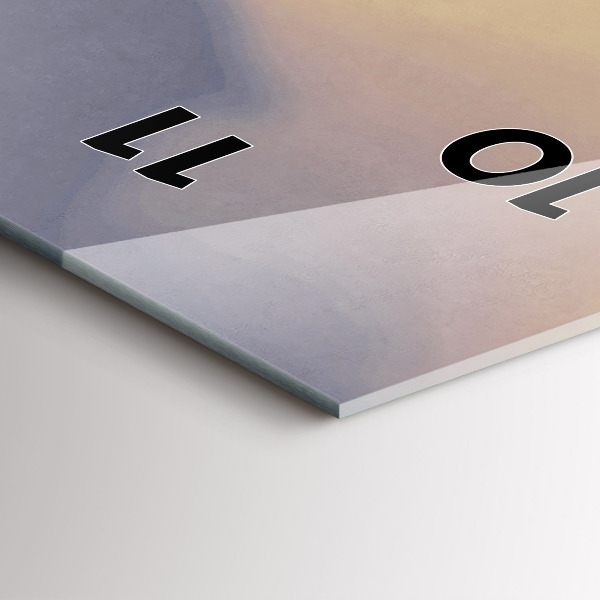 Reloj de cristal vertical Hombre en un viejo puente - espejomat.es