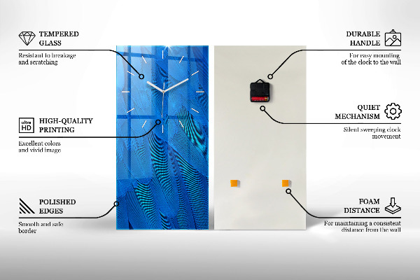 Reloj vertical Pescador en un lago - espejomat.es