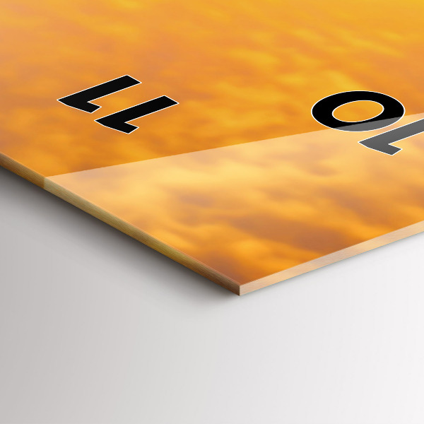 Reloj vertical Cisnes enamorados - espejomat.es