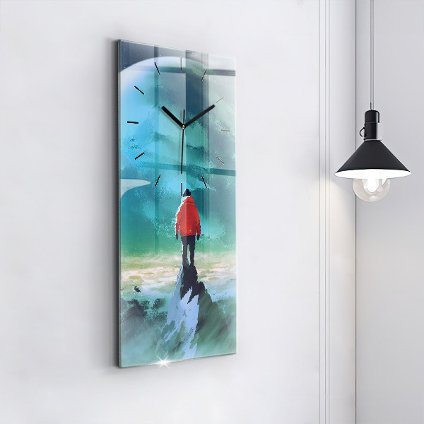 Reloj vertical Hombre en la luna - espejomat.es