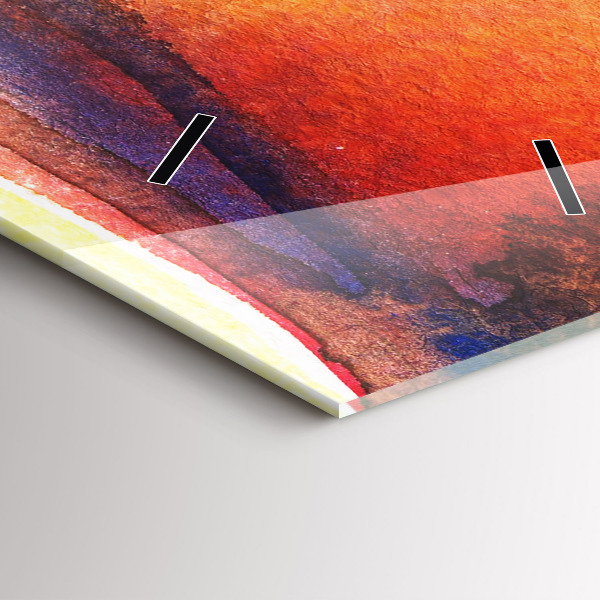 Reloj de vidrio vertical Mujer con sombrero - espejomat.es