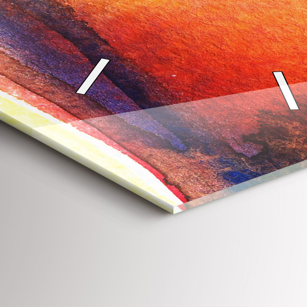 Reloj de vidrio vertical Mujer con sombrero - espejomat.es