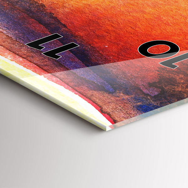 Reloj de vidrio vertical Mujer con sombrero - espejomat.es