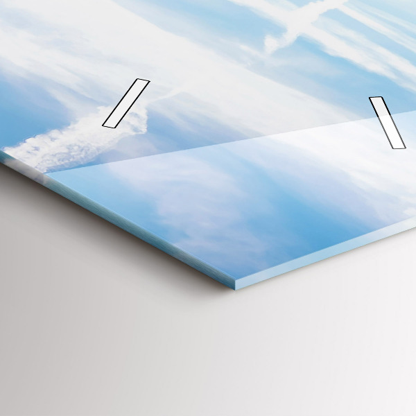 Reloj de vidrio vertical Pradera de lavanda - espejomat.es