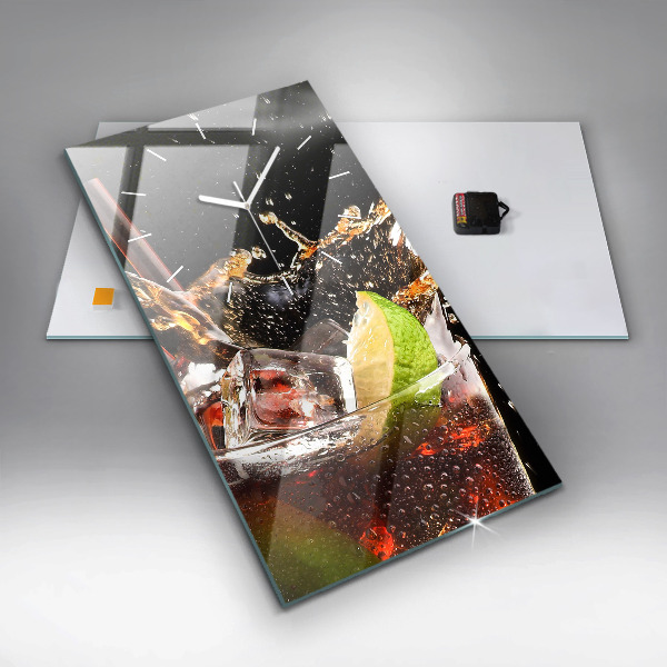 Reloj vertical Bebida con hielo - espejomat.es