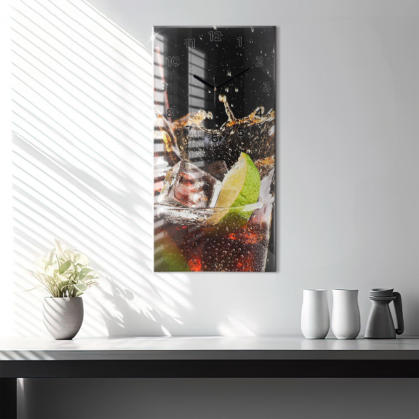 Reloj vertical Bebida con hielo - espejomat.es