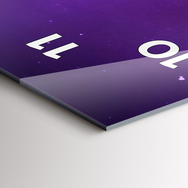 Reloj de cristal vertical Aurora boreal - espejomat.es