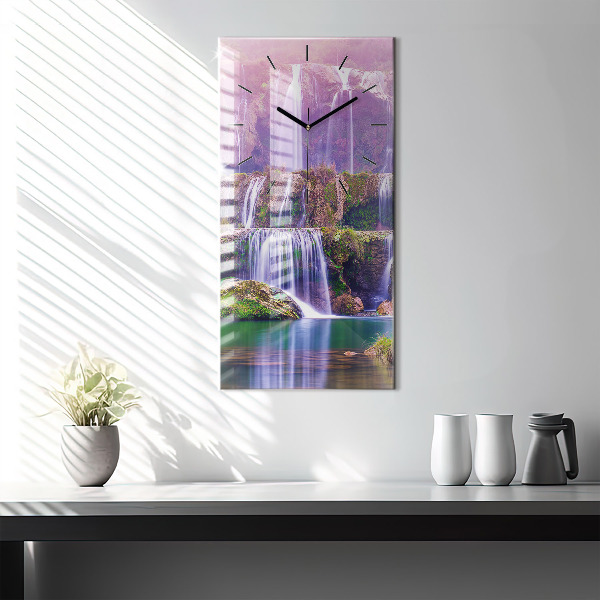 Reloj de cristal vertical Cascada Jiulong China - espejomat.es