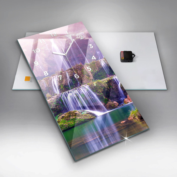 Reloj de cristal vertical Cascada Jiulong China - espejomat.es