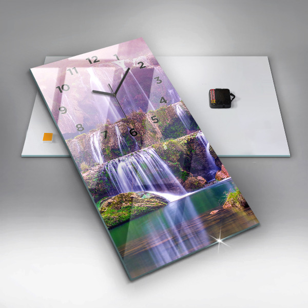 Reloj de cristal vertical Cascada Jiulong China - espejomat.es