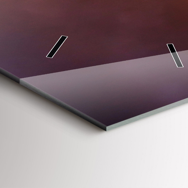 Reloj de cristal vertical Barco y puesta de sol - espejomat.es