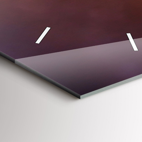 Reloj de cristal vertical Barco y puesta de sol - espejomat.es