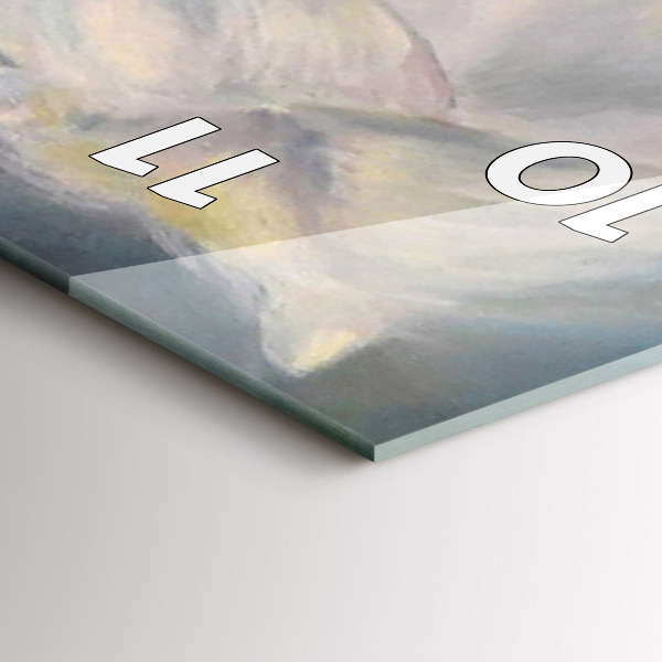 Reloj de cristal vertical Hermosa mujer con un caballo - espejomat.es