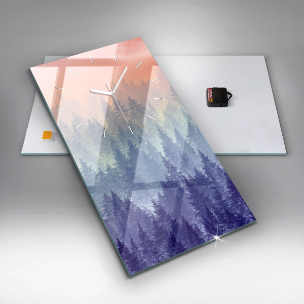 Reloj vertical Bosque en la niebla - espejomat.es