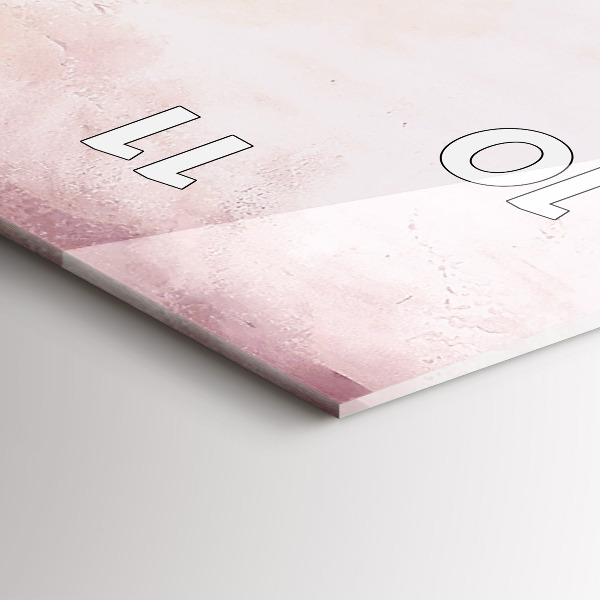 Reloj de cristal vertical Flores Amapola en flor - espejomat.es