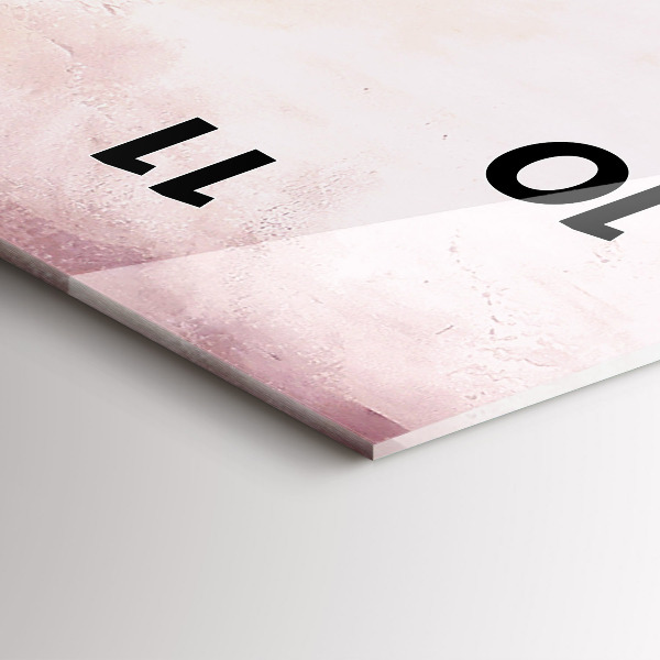 Reloj de cristal vertical Flores Amapola en flor - espejomat.es