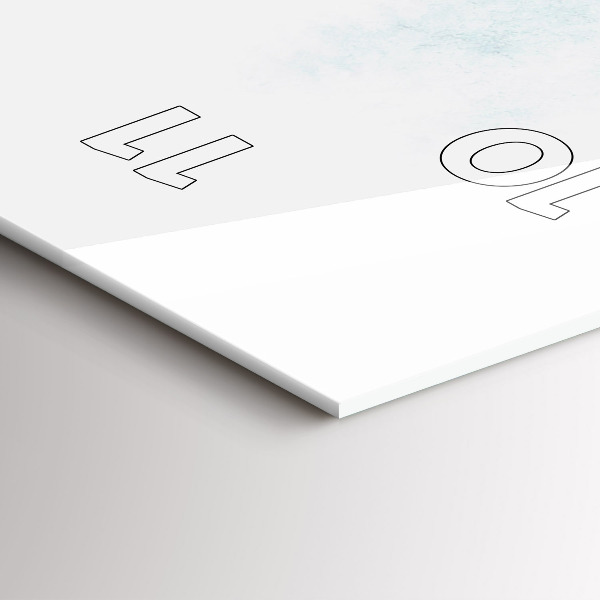 Reloj de vidrio vertical Bosque invernal - espejomat.es