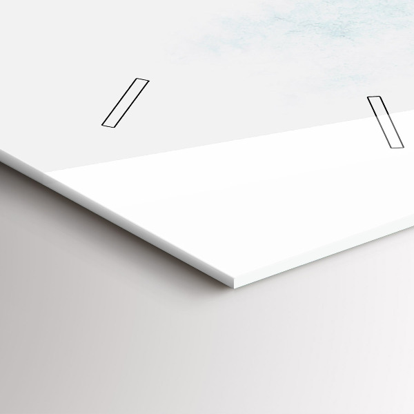 Reloj de vidrio vertical Bosque invernal - espejomat.es