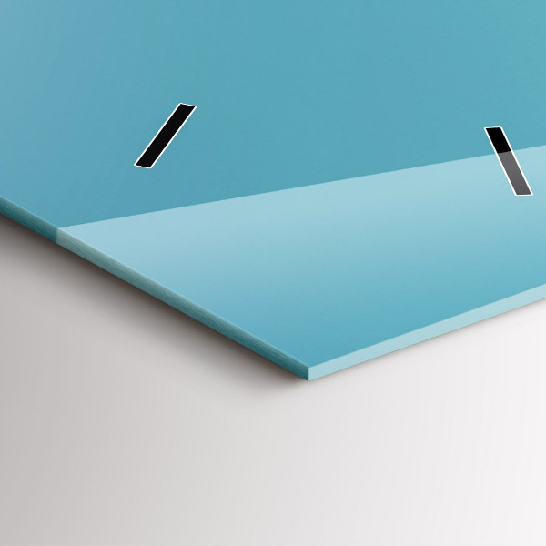 Reloj de vidrio vertical Cielo color pastel - espejomat.es