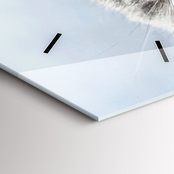 Reloj de cristal vertical Gato en el sofá - espejomat.es