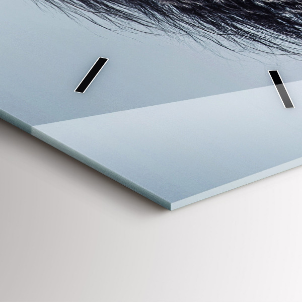 Reloj de cristal vertical Caballo blanco al galope - espejomat.es