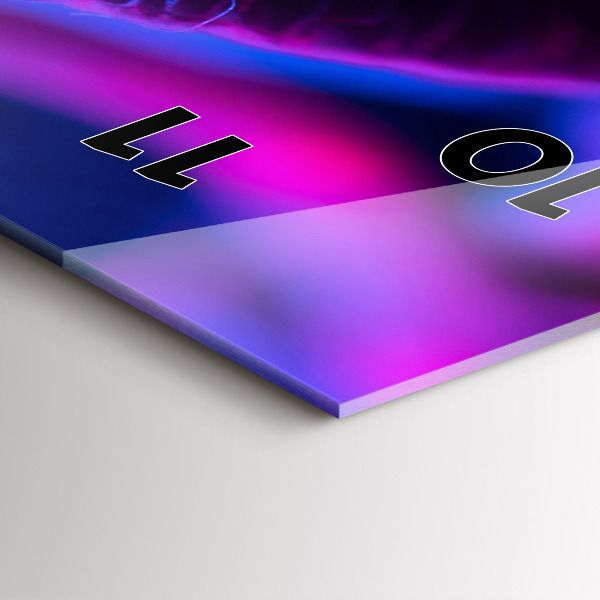 Reloj vertical Setas mágicas en colores - espejomat.es