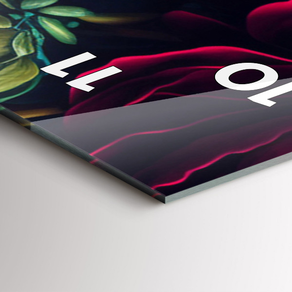 Reloj vertical Ramo de flores vintage - espejomat.es