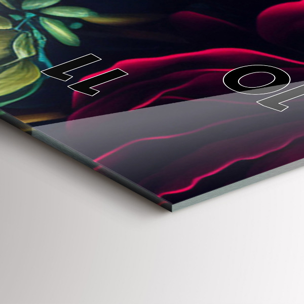 Reloj vertical Ramo de flores vintage - espejomat.es