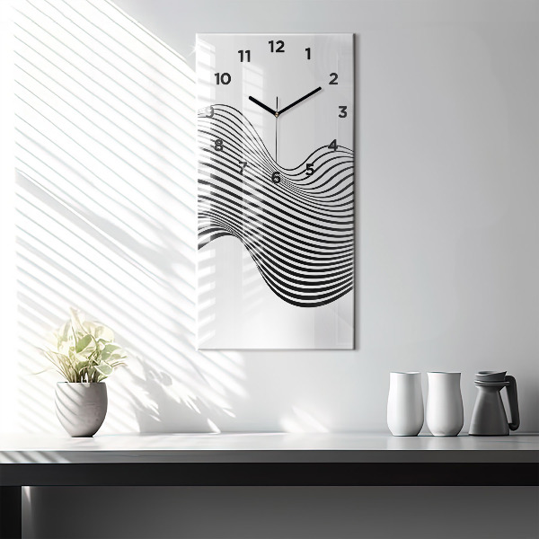 Reloj vertical Arte en blanco y negro - espejomat.es