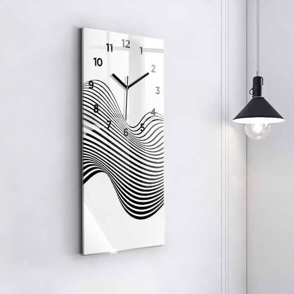 Reloj vertical Arte en blanco y negro - espejomat.es