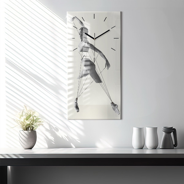 Reloj vertical Mujer bailarina abstracta - espejomat.es