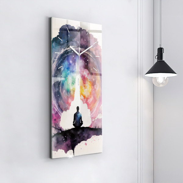 Reloj de vidrio vertical Meditación de estilo de vida - espejomat.es