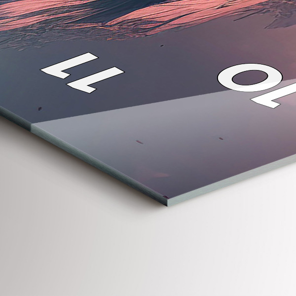 Reloj vertical Bosque mágico y cordillera - espejomat.es