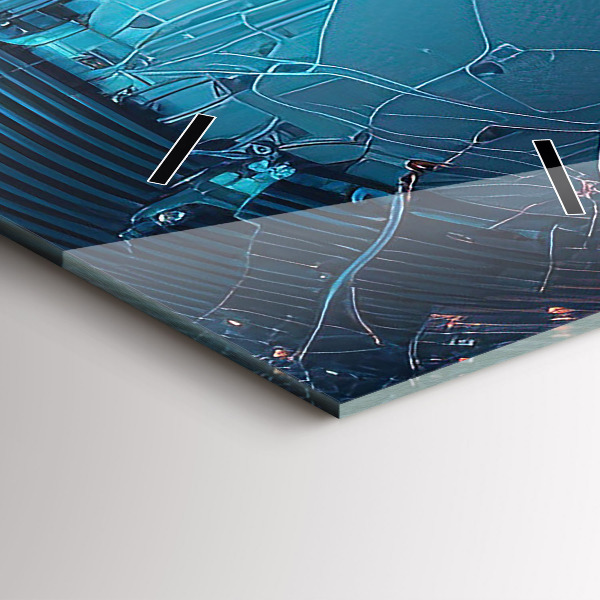 Reloj de cristal vertical Inteligencia artificial - espejomat.es