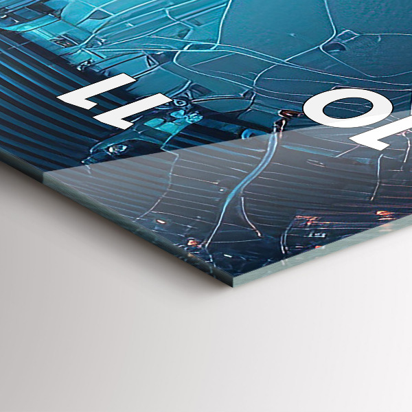 Reloj de cristal vertical Inteligencia artificial - espejomat.es