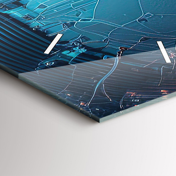 Reloj de cristal vertical Inteligencia artificial - espejomat.es