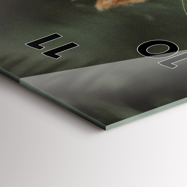 Reloj de cristal vertical Ardilla y fauna salvaje - espejomat.es