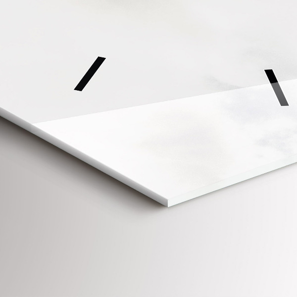 Reloj de vidrio vertical Vista de montaña - espejomat.es