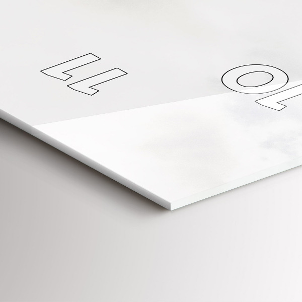 Reloj de vidrio vertical Vista de montaña - espejomat.es