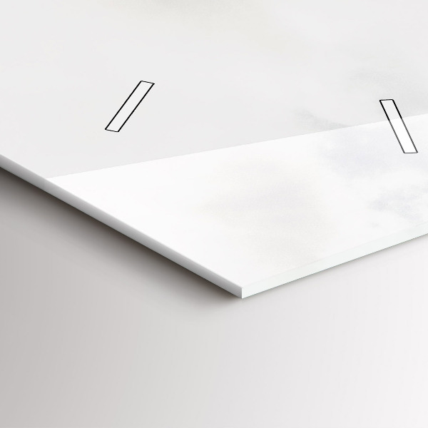 Reloj de vidrio vertical Vista de montaña - espejomat.es