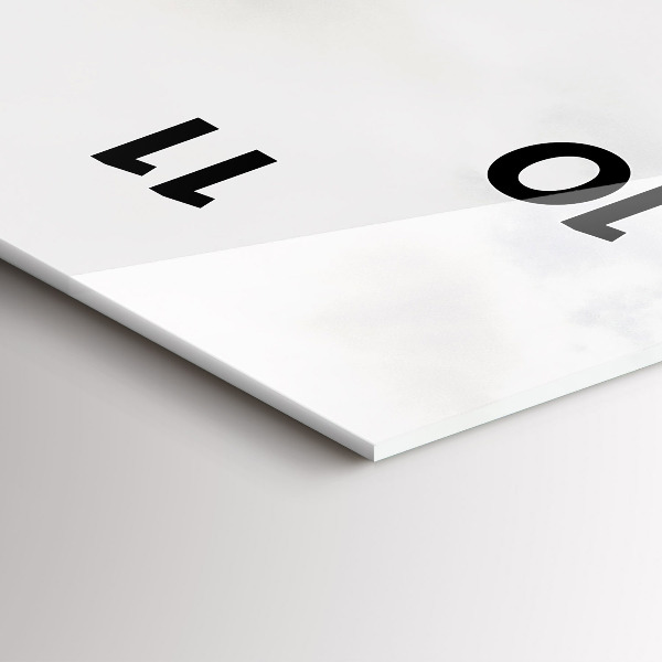 Reloj de vidrio vertical Vista de montaña - espejomat.es