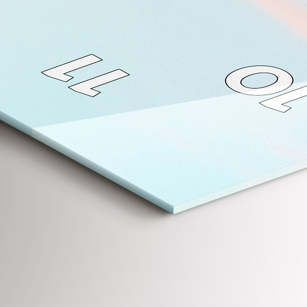 Reloj de cristal vertical Sierra en invierno - espejomat.es