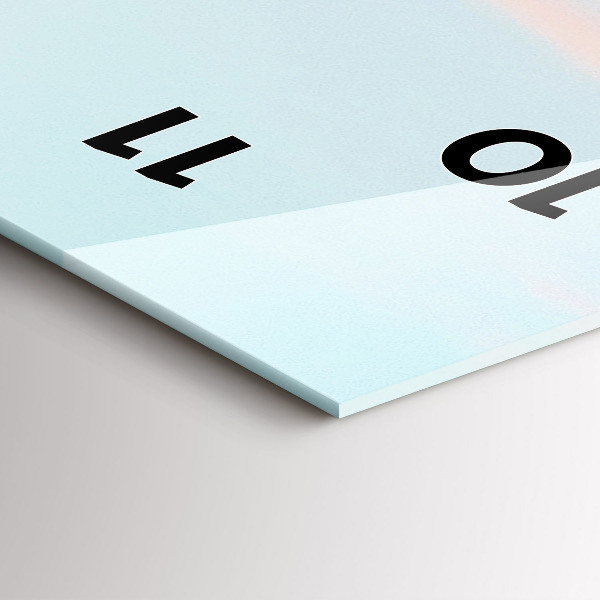 Reloj de cristal vertical Sierra en invierno - espejomat.es