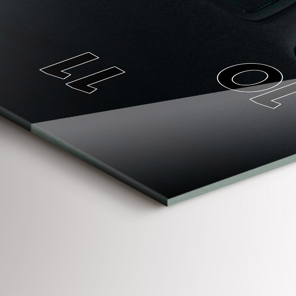 Reloj de cristal vertical Coche en Tokio - espejomat.es