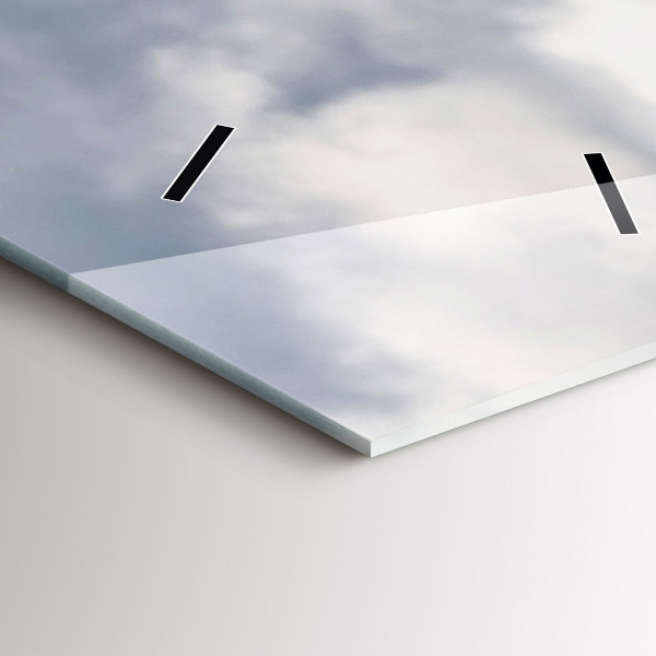 Reloj de vidrio vertical Cabra en el Valle de Aosta - espejomat.es